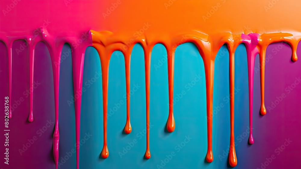 Vibrant paint dripping background Vibrant paint dripping background
