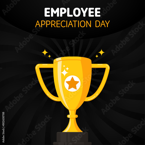 vector illustration on the theme of national employee appreciation day first Friday in march, vector illustration.