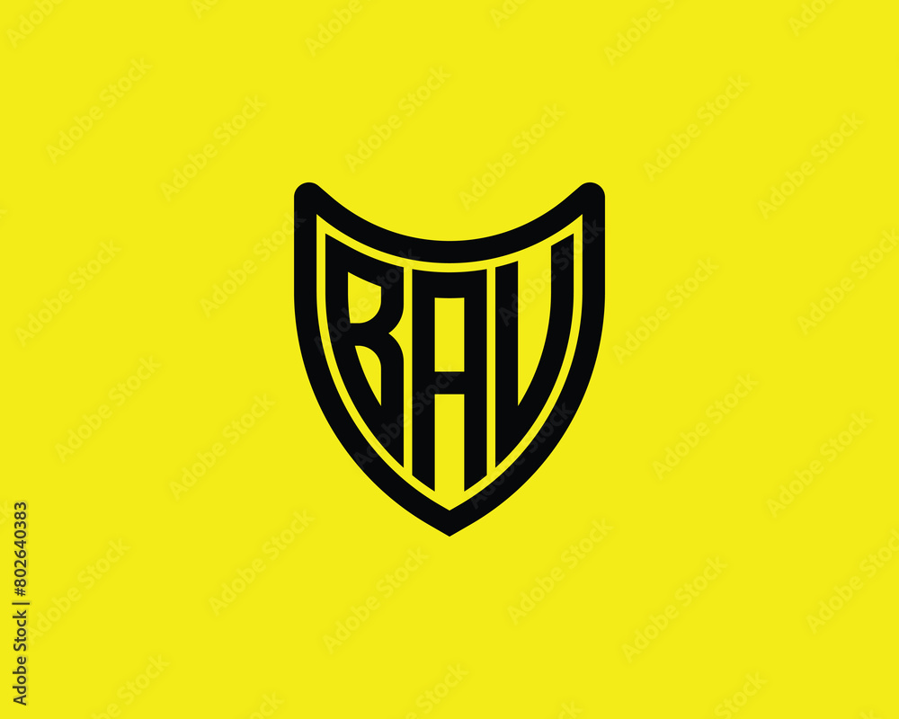 BAU logo design vector template BAU logo design vector template