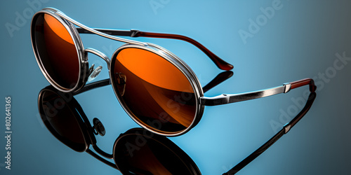Buy Brown Scuba Round Sunglass, sunglasses with reflection, Sunglasses Police, Generative AI