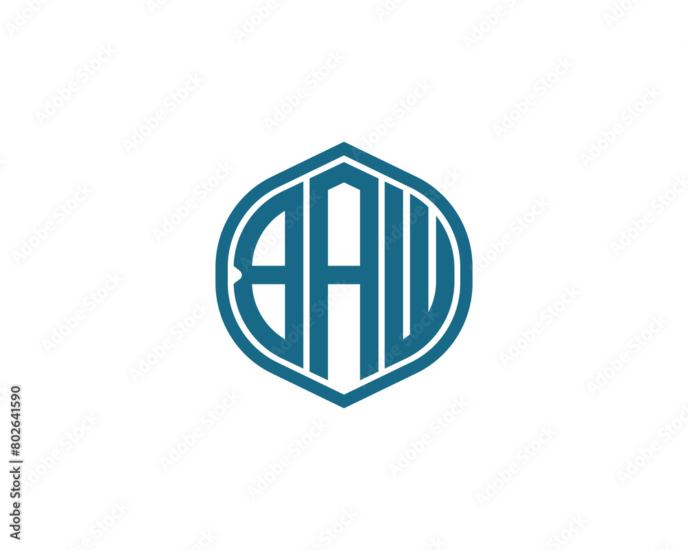 BAW logo design vector template BAW logo design vector template