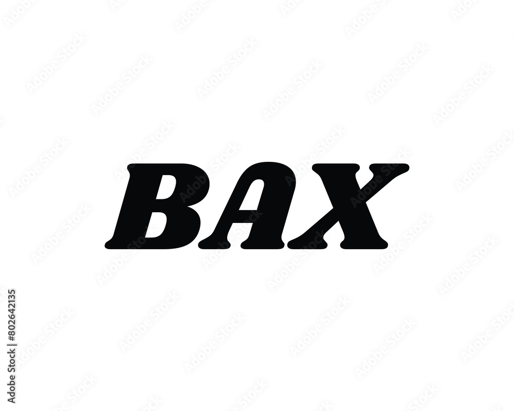 BAX logo design vector template BAX logo design vector template