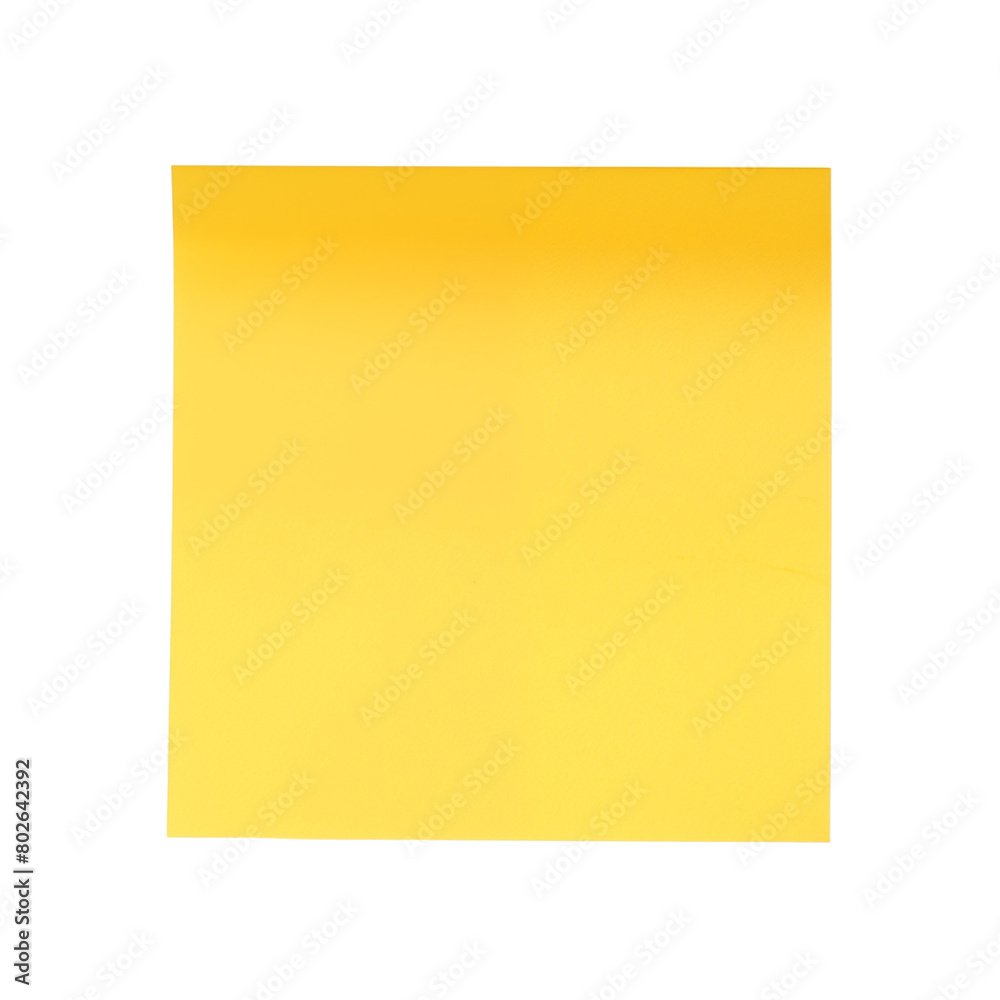 A single vibrant yellow sticky note , ready for a message or reminder. Generative AI A single vibrant yellow sticky note , ready for a message or reminder. Generative AI