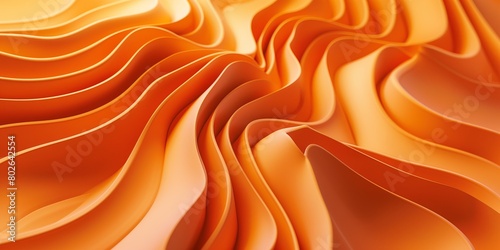 Abstract 3d orange waving motion layers backgrounds,  photo