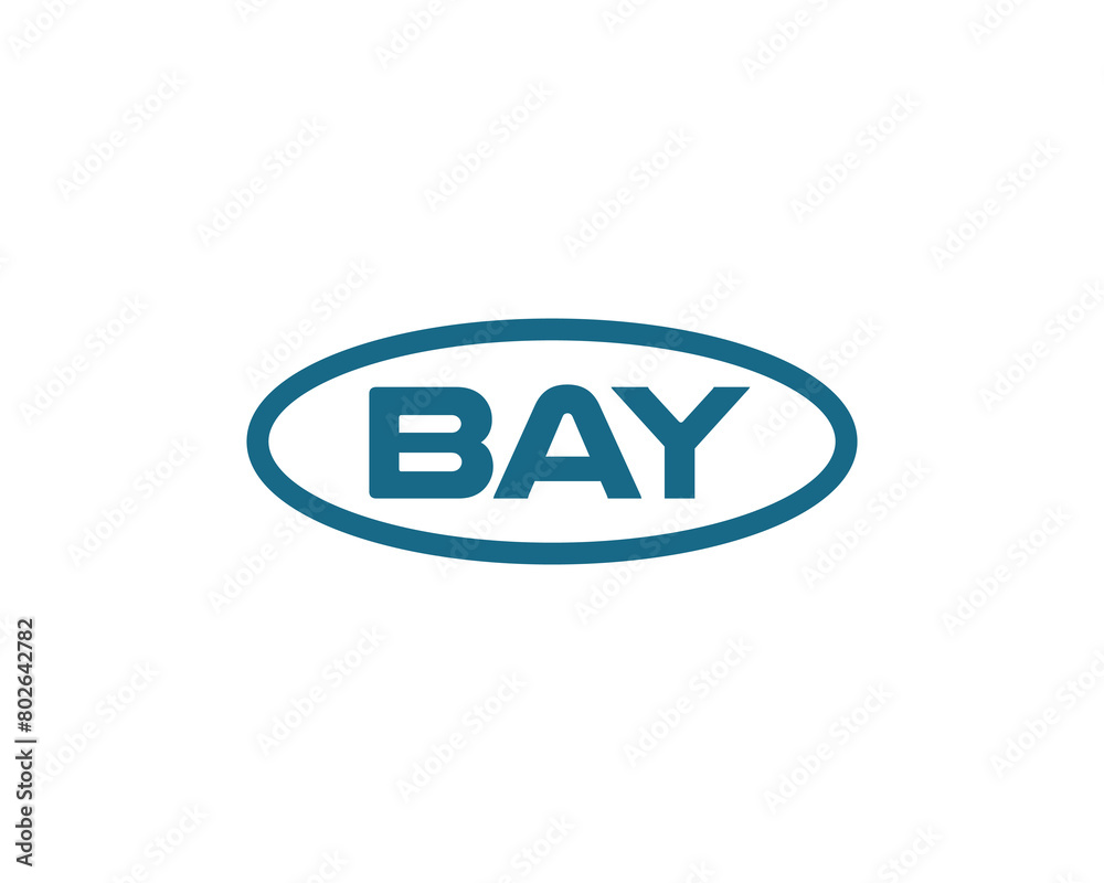 BAY logo design vector template BAY logo design vector template