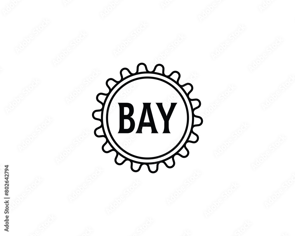 BAY logo design vector template BAY logo design vector template