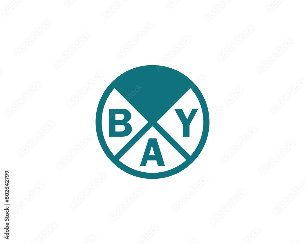 BAY logo design vector template BAY logo design vector template