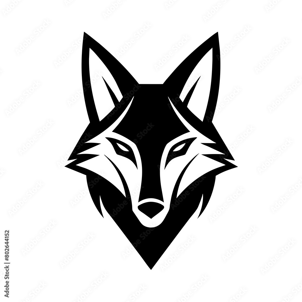 Obraz premium Jackal head logo icon