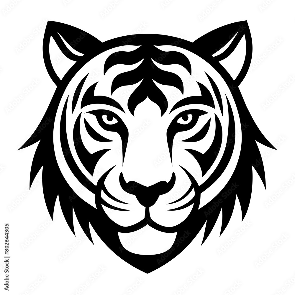 Obraz premium tiger head vector