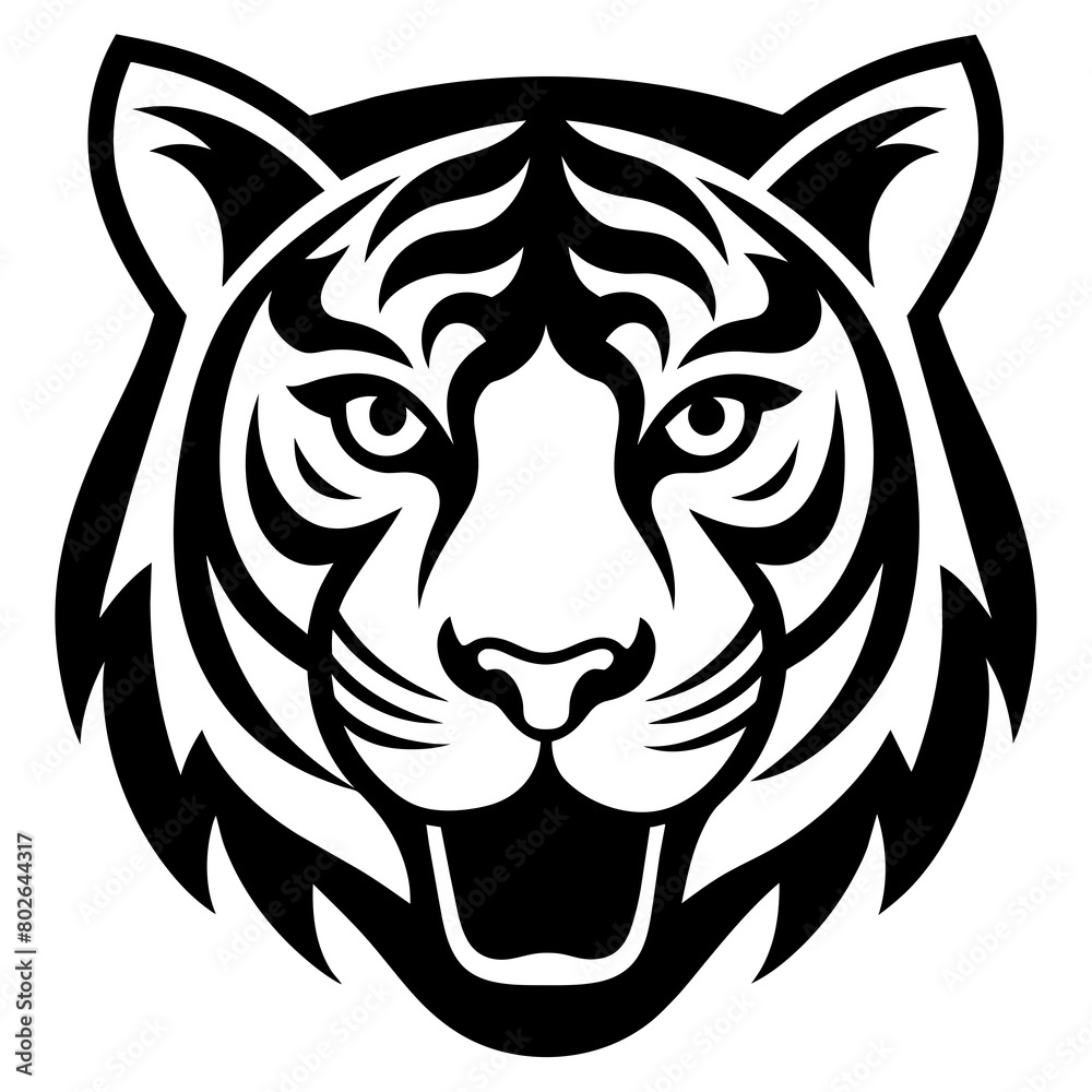 Tiger head vector icon Tiger head vector icon