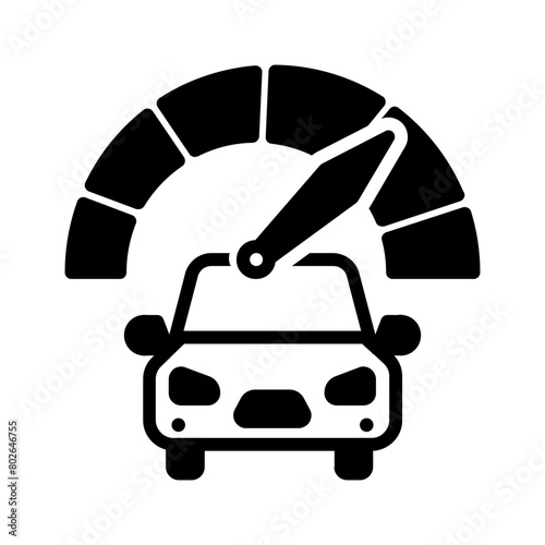 Vector solid black icon for Tune ups