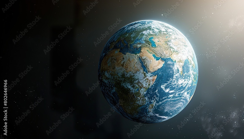 Fototapeta premium earth in ozone day concept