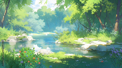 lake in the forest