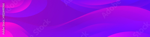 Dynamic Violet Blue Wave Banner. Add dynamism to visuals with this abstract design featuring gradient waves. Ideal for headers, promotional banners, and graphic elements with modern and dynamic feel