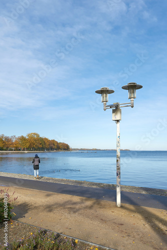 Sundpromenade der Hansestadt Stralsund am Strelasund