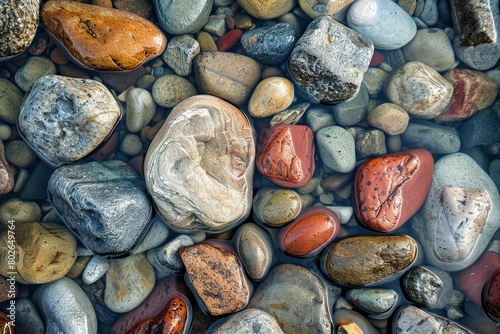 natural stone that is often found in rivers - generative ai