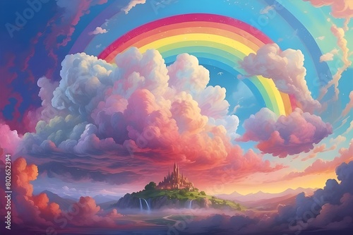 Celebrating Rainbow Day, Chasing Rainbows, Embracing Rainbow Day, Honoring Rainbow Diversity, Commemorating Rainbow Day's Brilliance, Rainbow, Colors, Spectrum, Sky, Celebration, Diversity, Pride