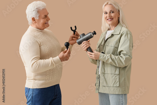 Mature couple with percussi...