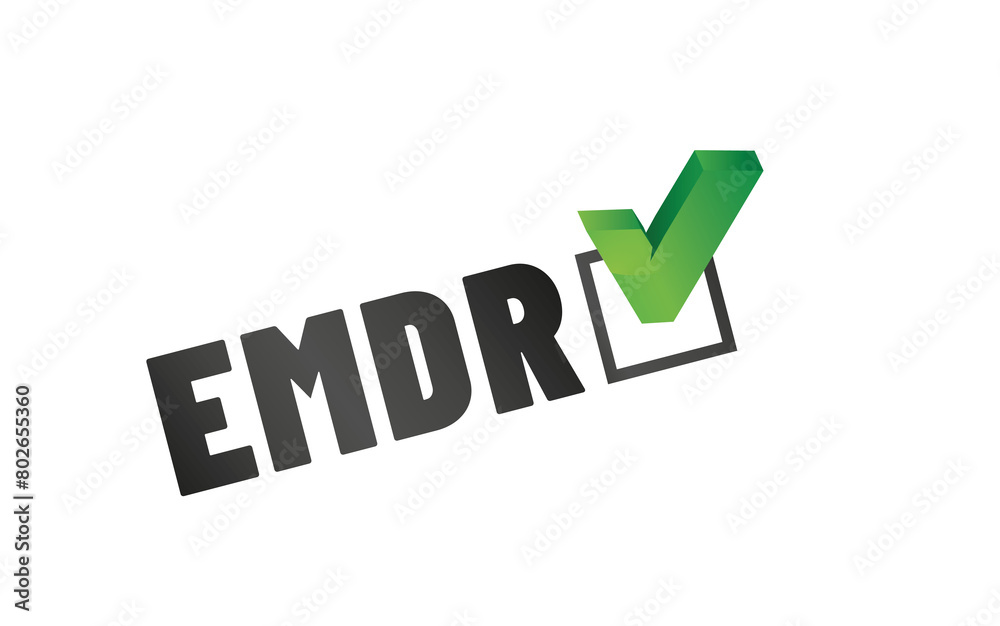 EMDR. - Eye Movement Desensitization and Reprocessing therapy concept. A psychotherapy treatment for people who had traumatic experiences EMDR. - Eye Movement Desensitization and Reprocessing therapy concept. A psychotherapy treatment for people who had traumatic experiences