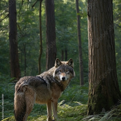 wolf in the forest