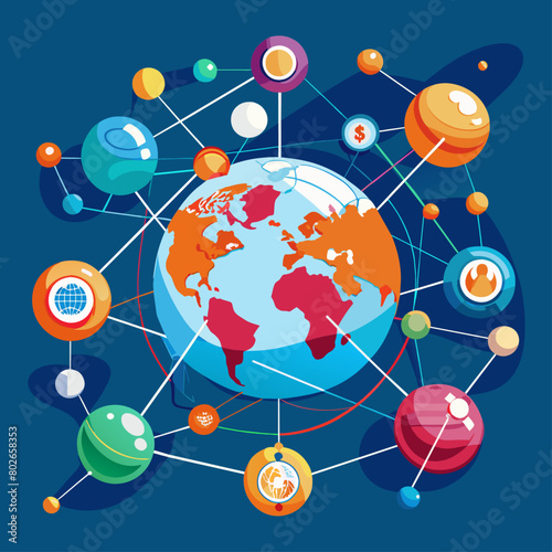 Dynamic representations of global communication networks