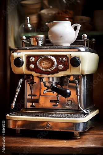 cappuccino, vintage cappuccino machine