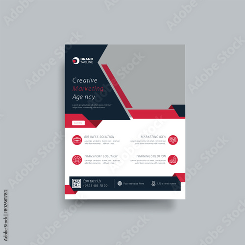 Business and corporate Flyer brochure vector template Design.