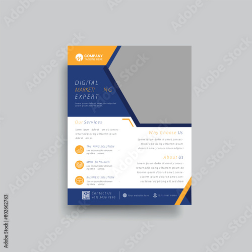 Business and corporate Flyer brochure vector template Design.