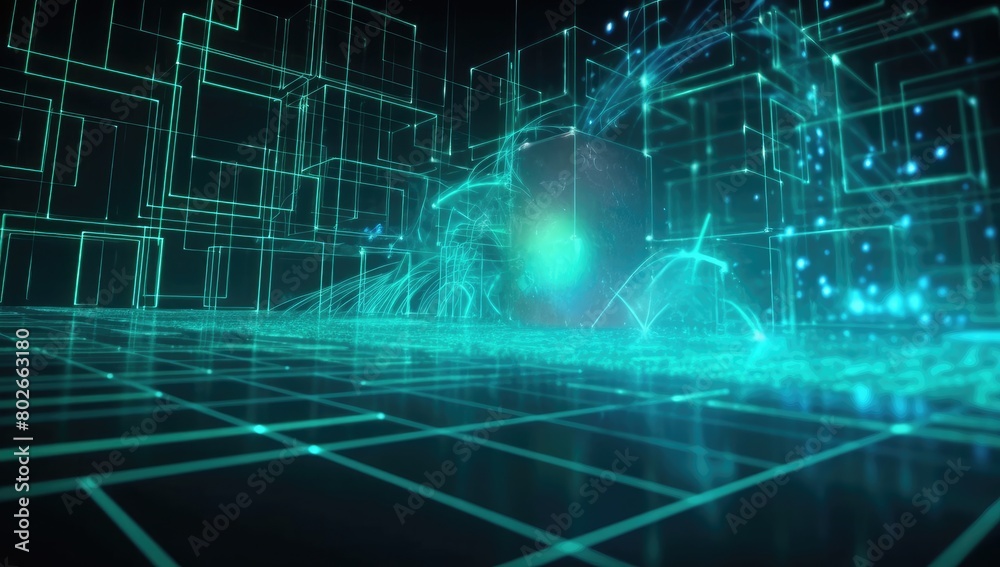 Abstract neon light background, Generative AI Abstract neon light background, Generative AI
