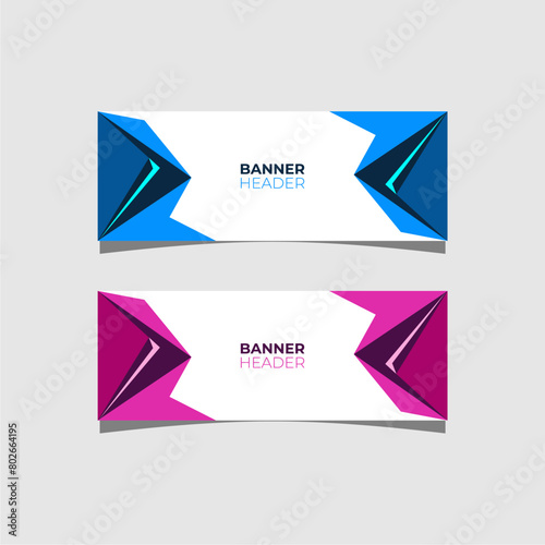 Free Download Modern header banner template design - GFXLoad