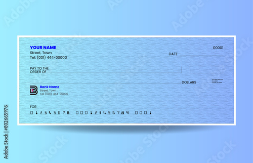 Gradient blank check template vector