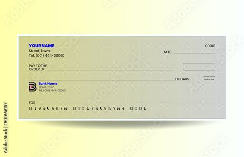 Gradient blank check template vector 