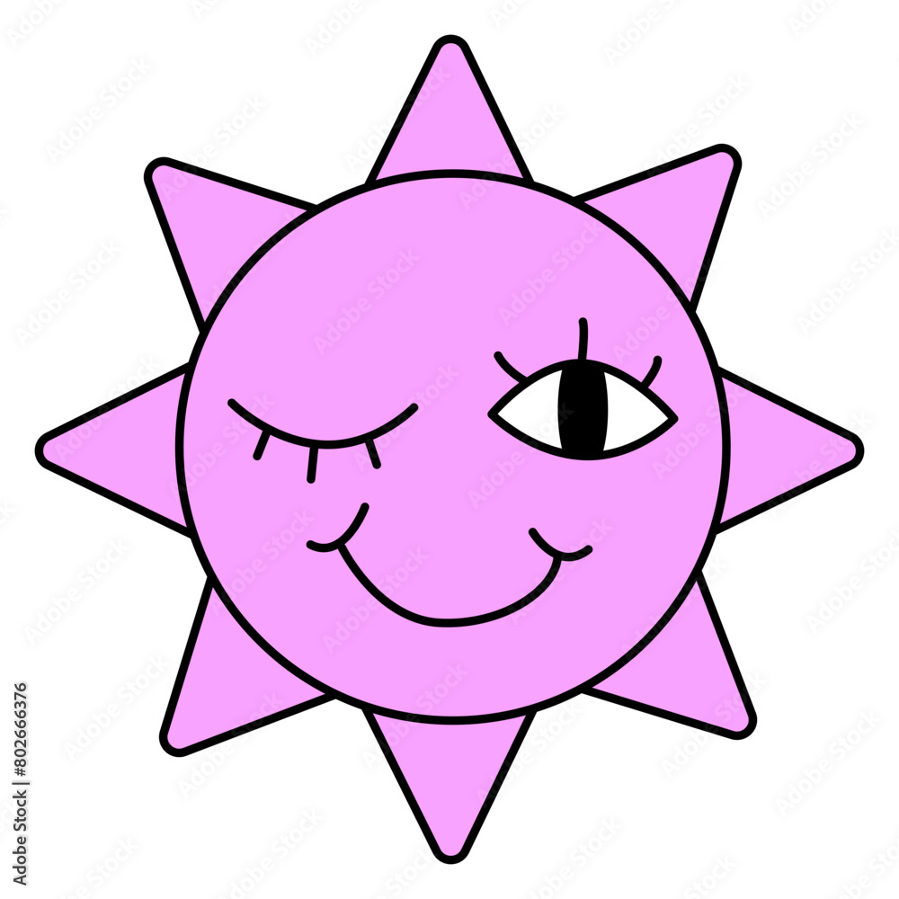 Psychedelic Groovy Sticker