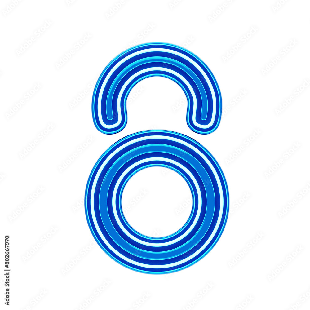 8 Letter 3D Shape Neo Futurist Text 8 Letter 3D Shape Neo Futurist Text