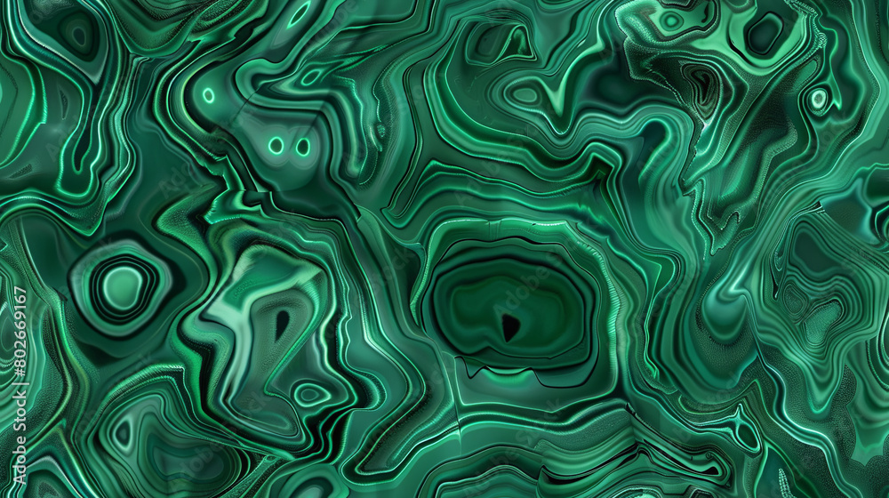 Seamless tileable Malachite background texture wallpaper. Generative AI Seamless tileable Malachite background texture wallpaper. Generative AI