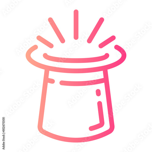 magic hat Line Gradient Icon
