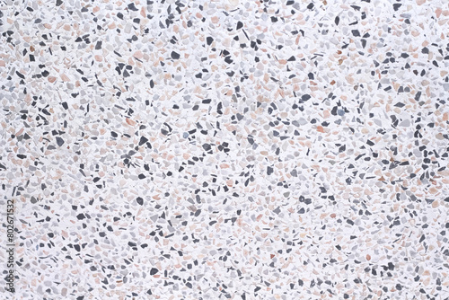 Terrazzo colorful multicolor texture or polished stone black white grey brown mix color background