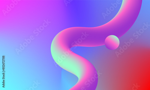 Wallpaper Mural Gradient mesh and dynamic line Torontodigital.ca