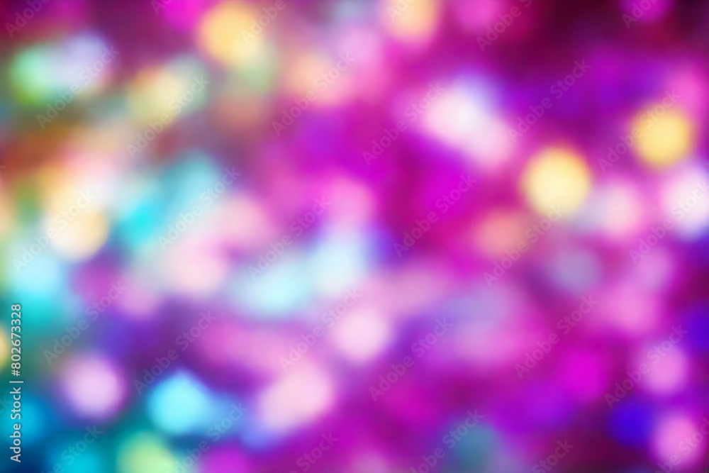 brightly fluorescent pattern with blurred glitter defocused background