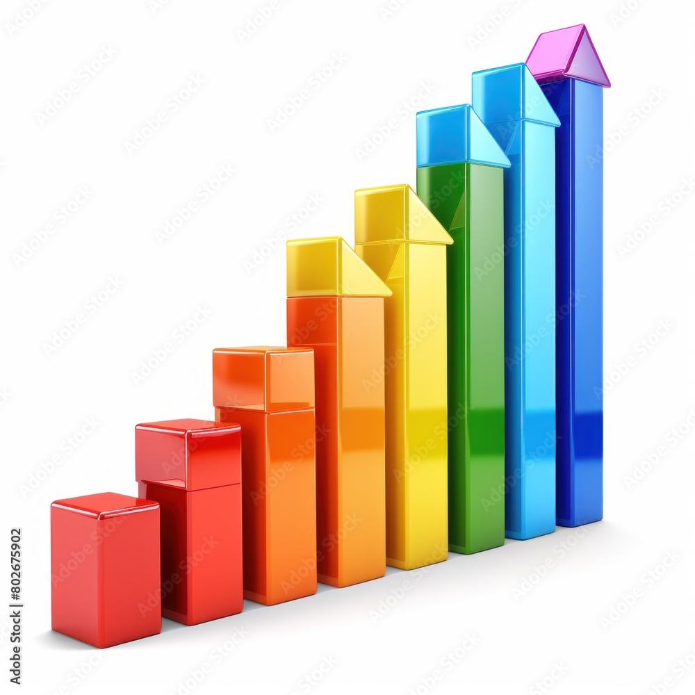 Streamlined arrow chart showing the direction of customer ratings' movement. Streamlined arrow chart showing the direction of customer ratings' movement.