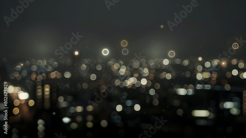 blurry city lights at night bokeh effect urban background photo