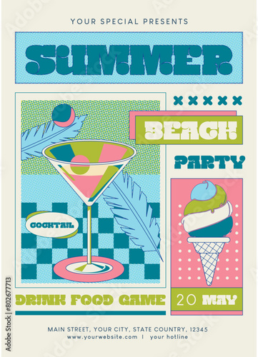 Summer Beach Party Flyer photo