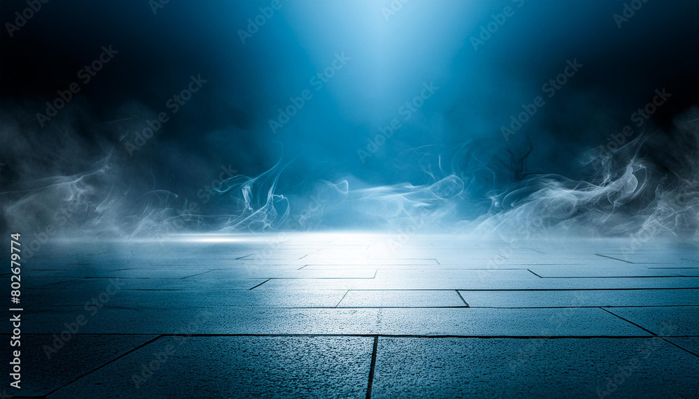 Texture dark concrete floor with mist or fog Texture dark concrete floor with mist or fog