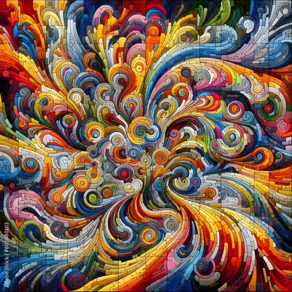 Jubilant Jigsaw abstract colorful shapes fitting together like puzzle background Jubilant Jigsaw abstract colorful shapes fitting together like puzzle background