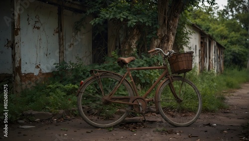 Abandoned by the roadside, a rusty bicycle holds the key to a nostalgic journey back in time ai_generated © Haroon