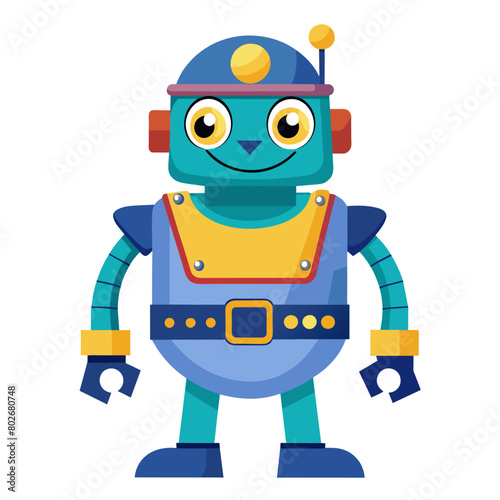 A robot wearing toolbelt