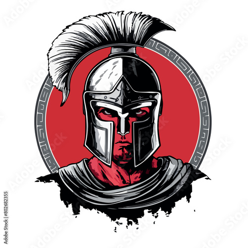 Majestic Spartan: Vector Mascot Logo Design for Courageous Branding - EPS 10