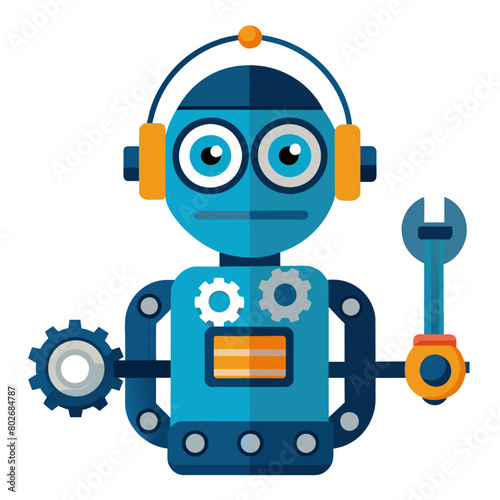 A robot with gears