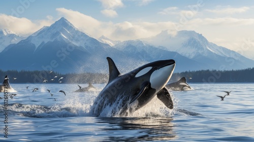 Orca breach, ice field ballet, natures theater