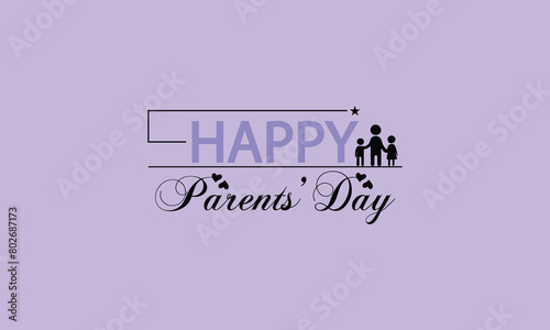Brighten Up Parents' Day with These Text Illustration © samia